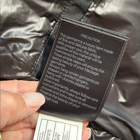 MACKAGE Kandee Down Coat In Monochrome Camo Print - Picture 6 of 15